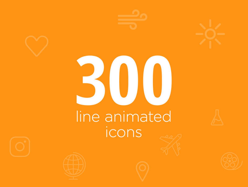 300线动画图标，300线动画图标
