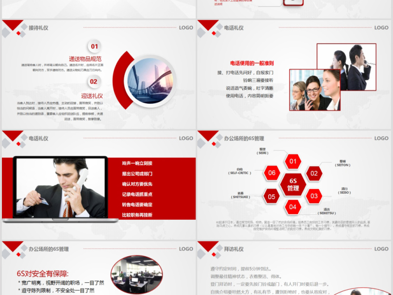 企业员工商务礼仪培训PPT模板