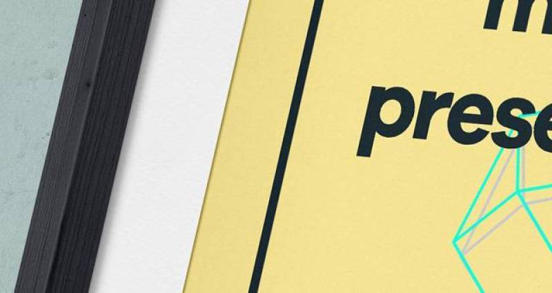 Psd Poster Frame Mockup Vol8