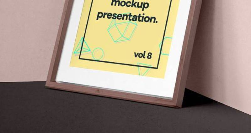 Psd Poster Frame Mockup Vol8