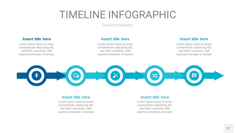 宝石蓝时间轴PPT信息图27