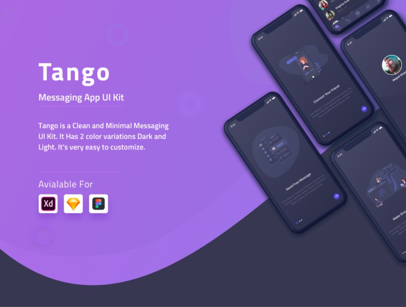 设计您的下一个消息，聊天或调用应用程序。，Tango消息UI工具包