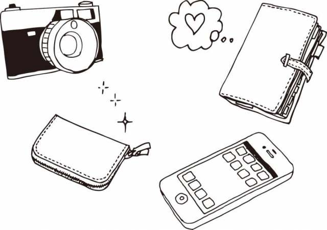 袖珍手袋，钱包，相机，智能手机