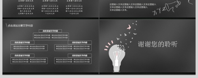 黑板风格粉笔字课件设计教育教学PPT模版 黑板风格粉笔字课件设计教育教学PPT模版