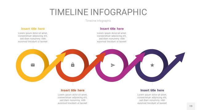 多彩时间轴PPT信息图19