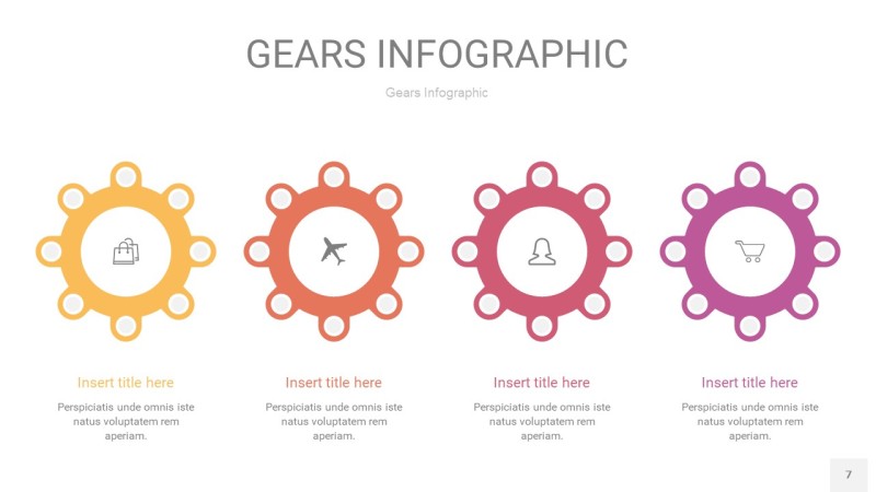粉黄色齿轮PPT信息图7