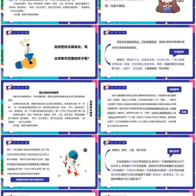 部编版五年级语文下册把一个人的特点写具体课件PPT模板 部编版五年级语文下册把一个人的特点写具体课件PPT模板