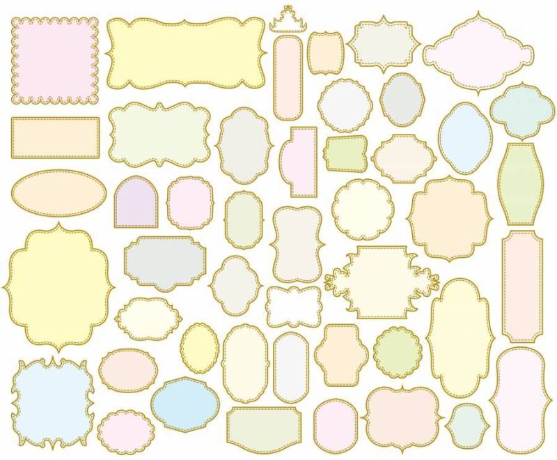 超简单的经典框架装饰框架材料集合