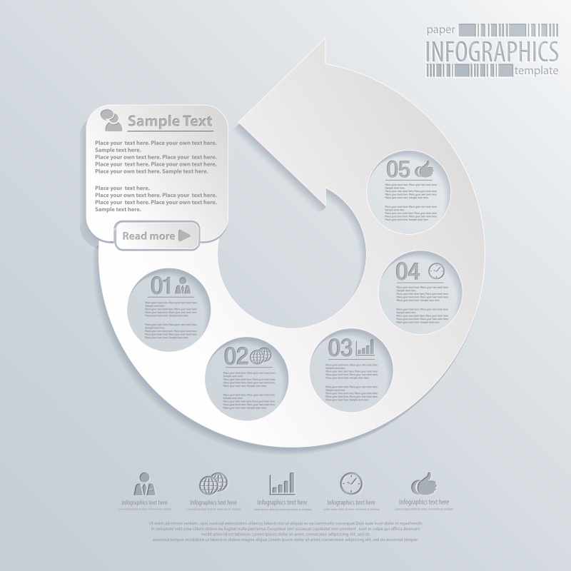 现代设计模板信息图表812