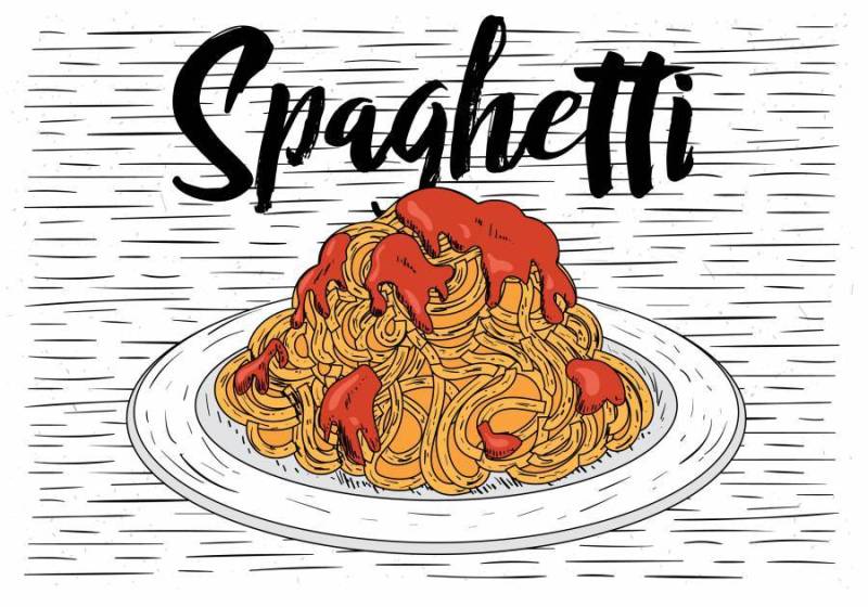 手绘矢量食物插画