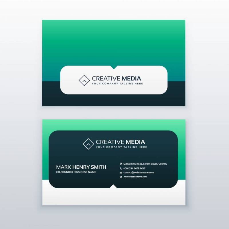 现代公司名片矢量设计