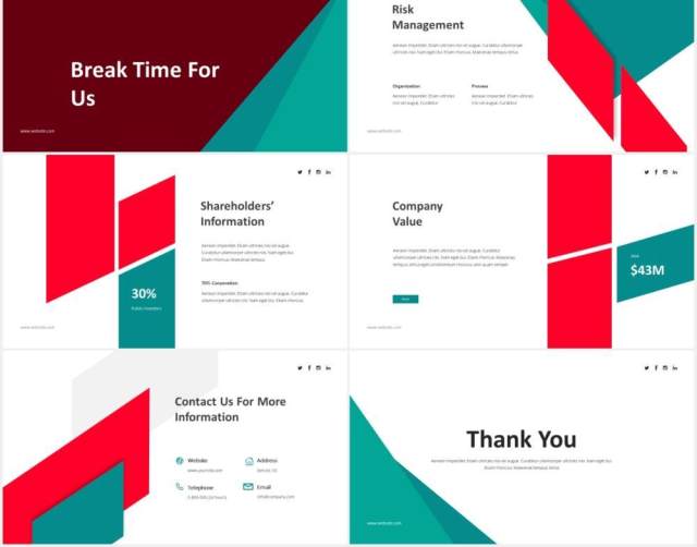 企业年度报告PPT图片排版素材Annual Report Powerpoint Template 企业年度报告PPT图片排版素材Annual Report Powerpoint Template