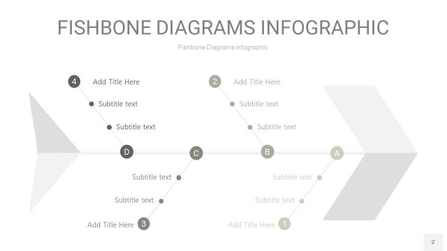 灰色鱼骨PPT信息图表2