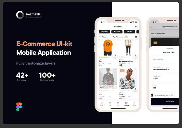 电子商务用户界面工具包移动应用程序E-Commerce UI-kit Mobile Application 电子商务用户界面工具包移动应用程序E-Commerce UI-kit Mobile Application