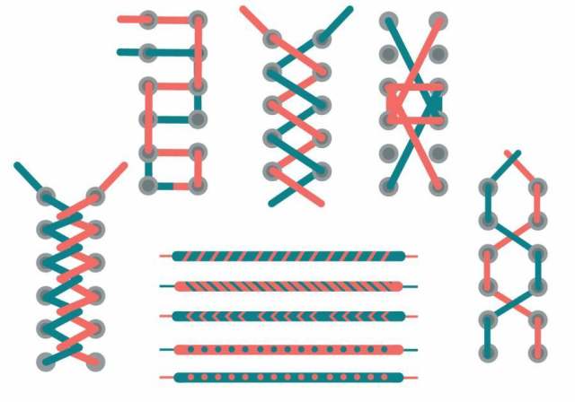  鞋带鞋带向量