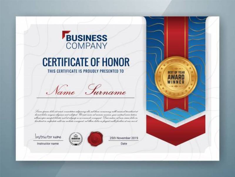 Multipurpose Professional Certificate Template Design