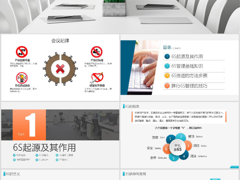 公司企业办公室工厂车间员工6S管理培训PPT