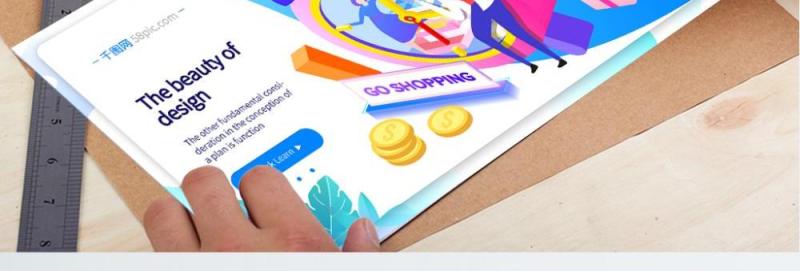 电商淘宝天猫购物促销活动2.5D立体插画AI设计海报素材31
