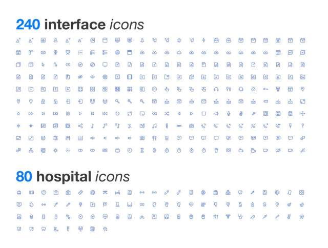 880项多优质的图标进行无缝集成，图标包 - 专为iOS版
