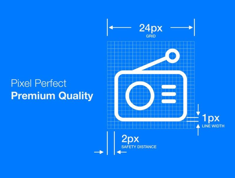 880项多优质的图标进行无缝集成，图标包 - 专为iOS版