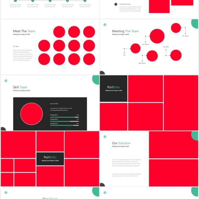 商务商业公司通用PPT图片排版设计素材ISP Powerpoint Presentation Template