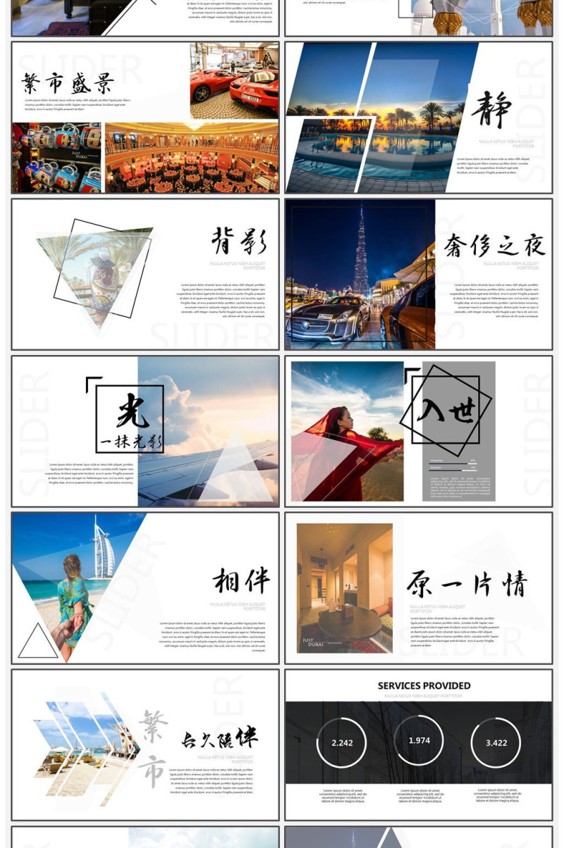高端城市图片展示旅游相册企业宣传旅游日记