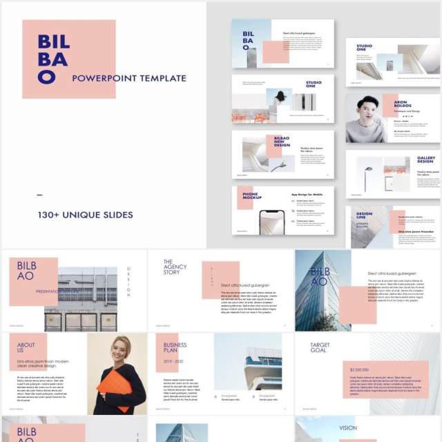 简约简洁个人工作简历报告PPT模板BILBAO - Powerpoint Template 简约简洁个人工作简历报告PPT模板BILBAO - Powerpoint Template