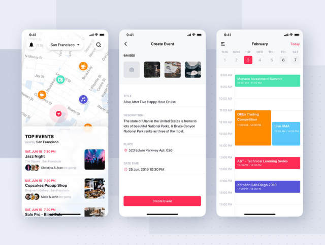 使用Sketch,XD和FIGMA,Jazam设计的社交移动UI工具包 - 社交移动应用UI工具包 使用Sketch,XD和FIGMA,Jazam设计的社交移动UI工具包 - 社交移动应用UI工具包