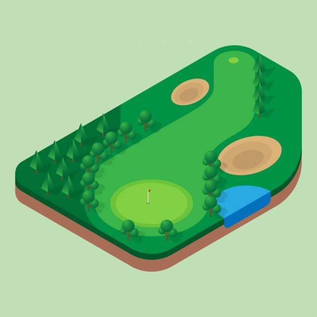 高尔夫球场空中插图