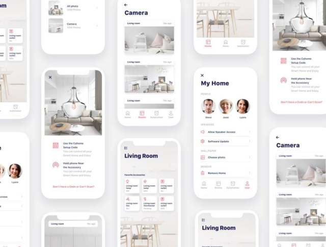 60+ Screen UI Kit智能家居移动应用程序,包括Sketch,Photoshop,Adobe XD,Cahome UI Kit 60+ Screen UI Kit智能家居移动应用程序,包括Sketch,Photoshop,Adobe XD,Cahome UI Kit