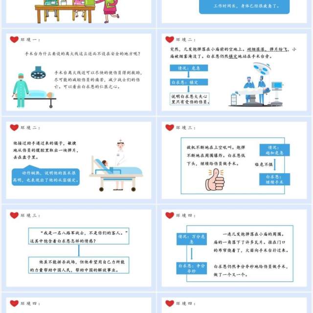 部编版三年级语文上册手术台就是阵地课件PPT模板