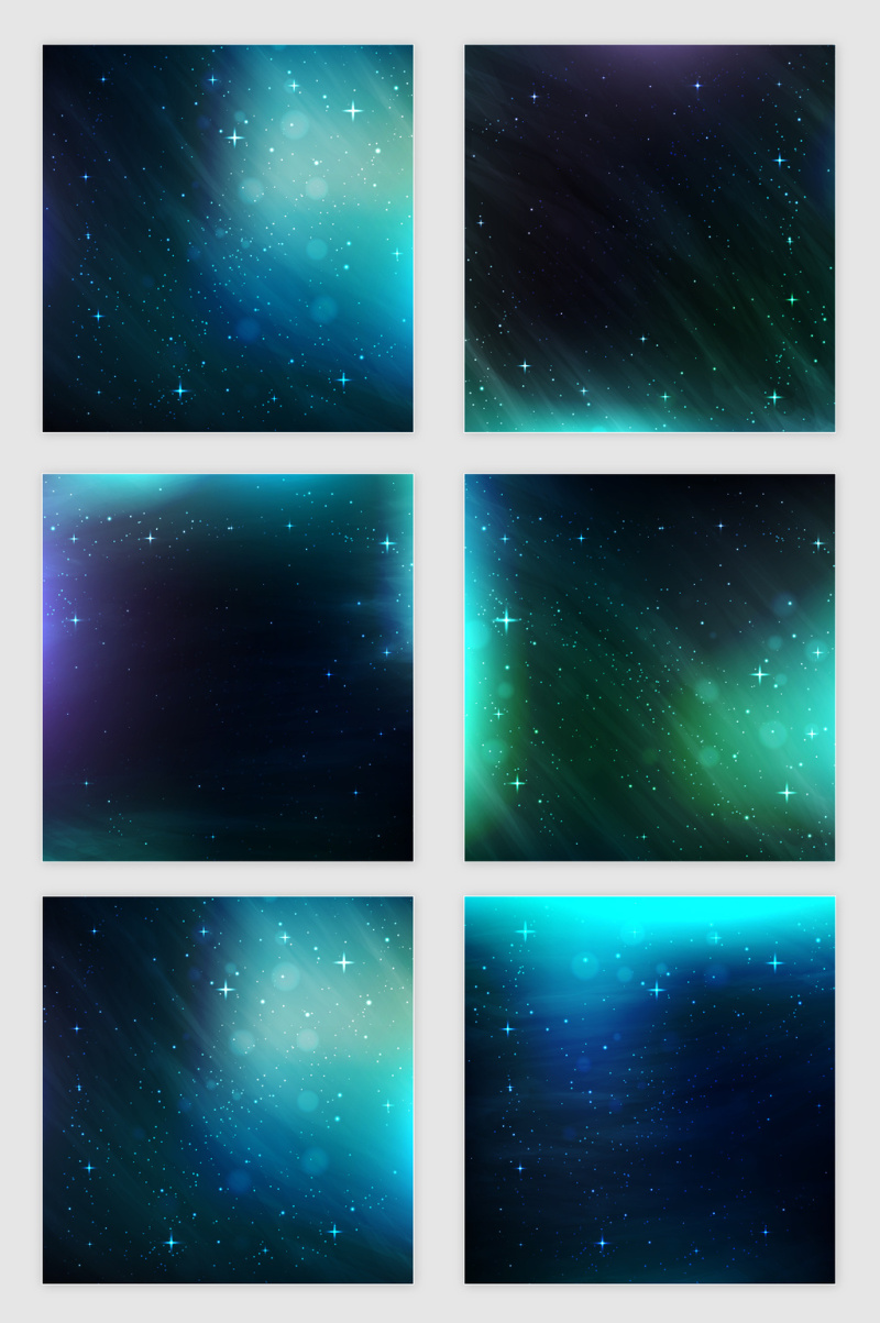 矢量梦幻星空宇宙光效