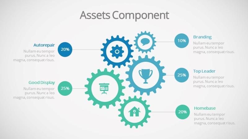 蓝色商务PPT信息可视化图表18