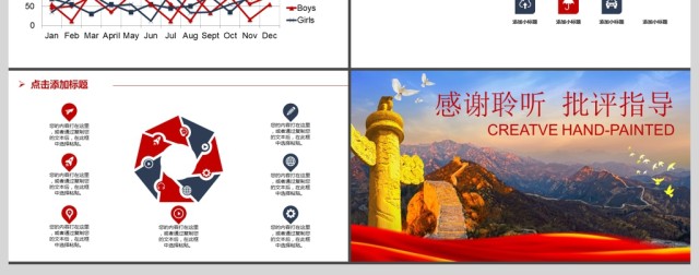 2017年喜迎十九大工作汇报PPT模板 2017年喜迎十九大工作汇报PPT模板