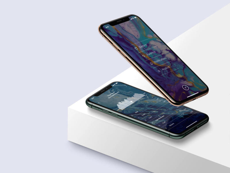 高品质的iPhone 11亲现场样机，等距iPhone 11亲现场样机