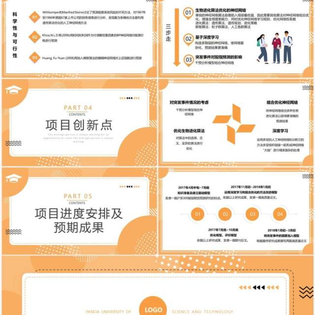 橙色大创立项答辩主题PPT模板 橙色大创立项答辩主题PPT模板