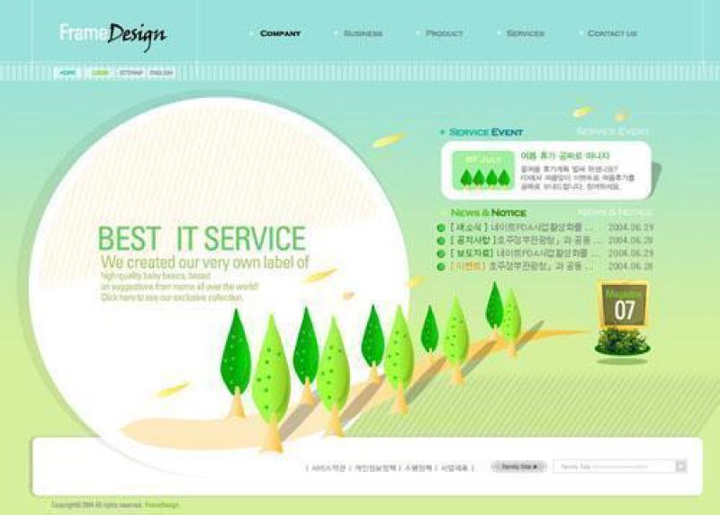 企业网站模板PSD分层(407)