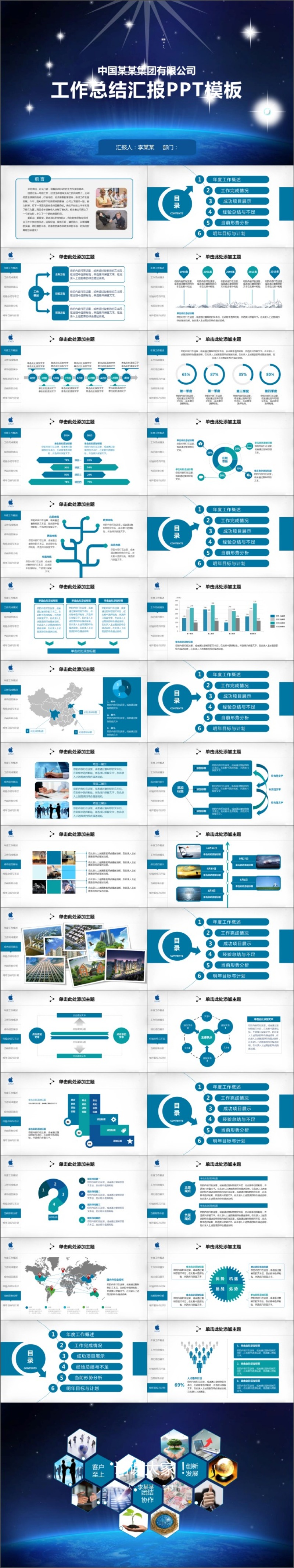 工作总结汇报PPT模板