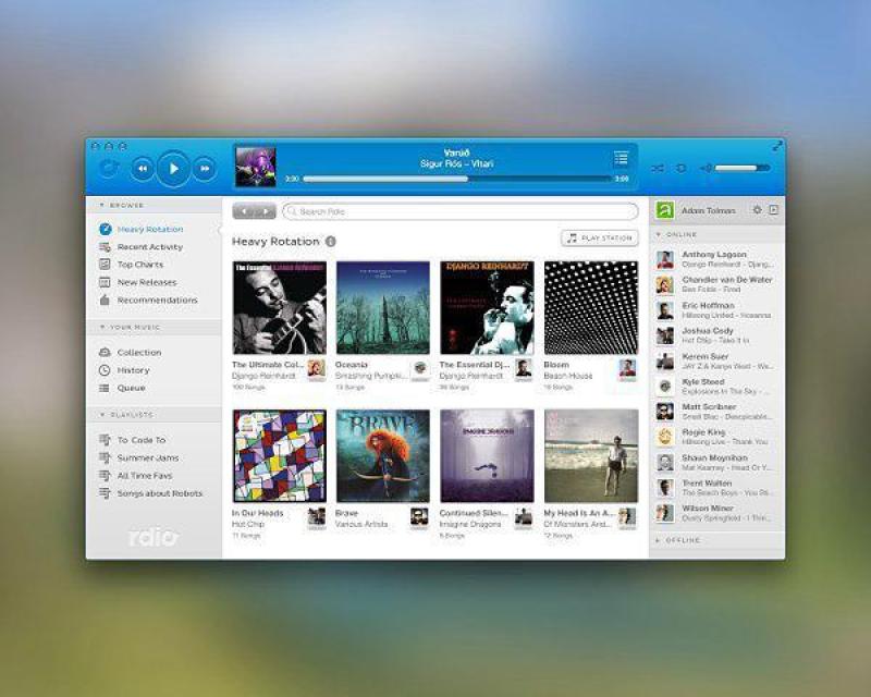 音乐播放器UI界面分层素材