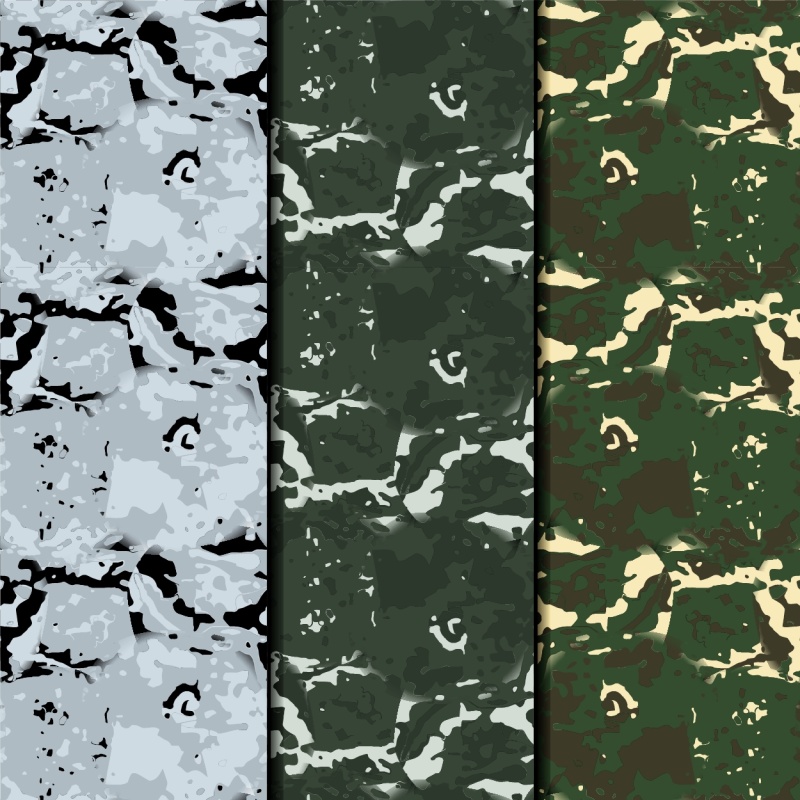 迷彩与客家族无缝图案224