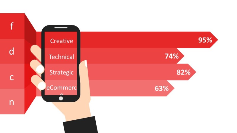 红色简约数据分析PPT图表-22