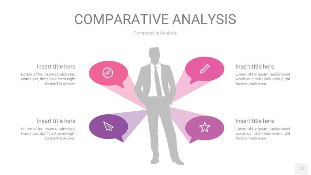 渐变粉色用户人群分析PPT图表13