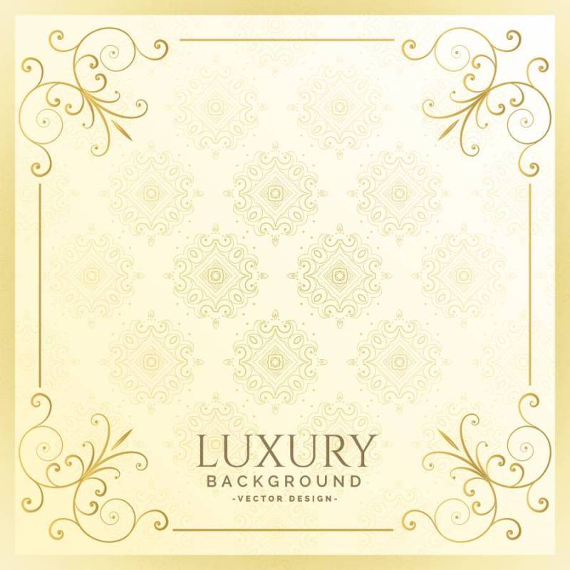 花卉背景设计豪华邀请