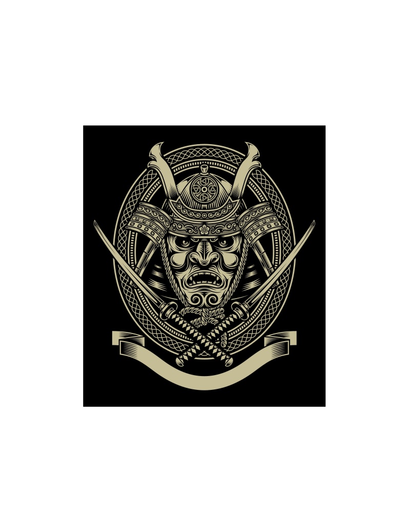 木刻风格服装的T恤印花13