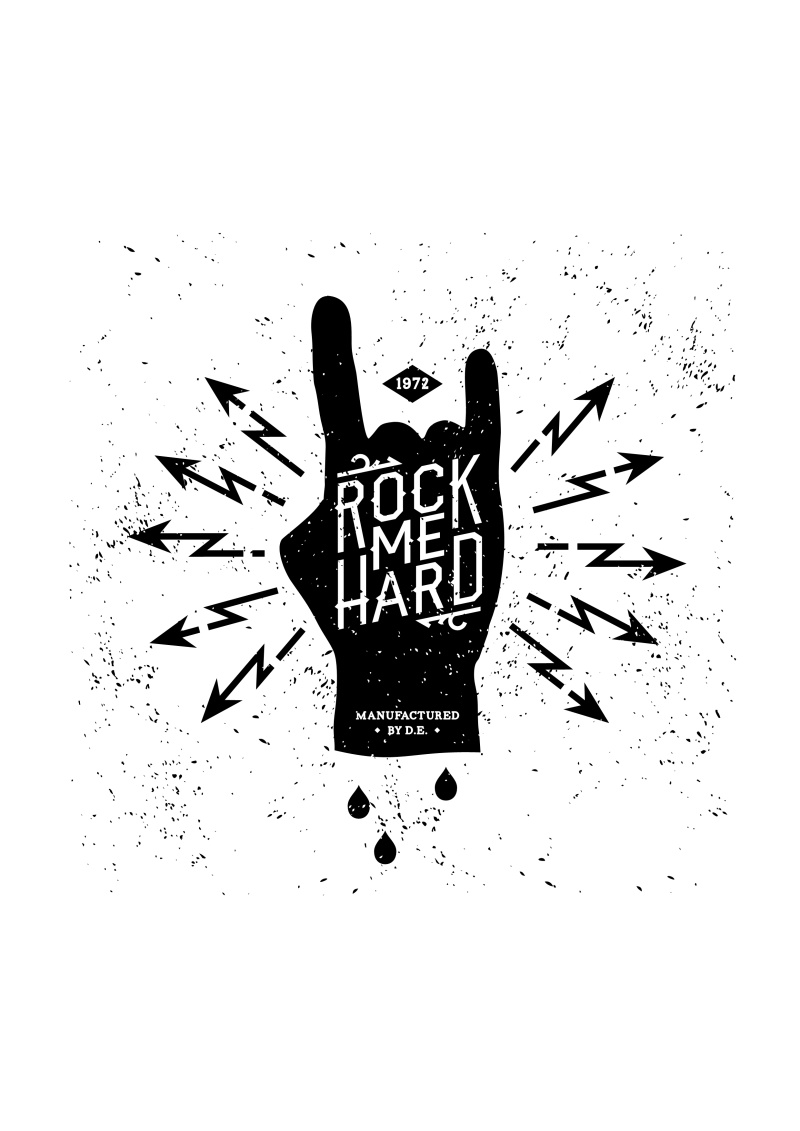 用于服装设计的简单T恤印花01