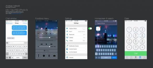 【ios7系列素材1】iOS 7的GUI PSD