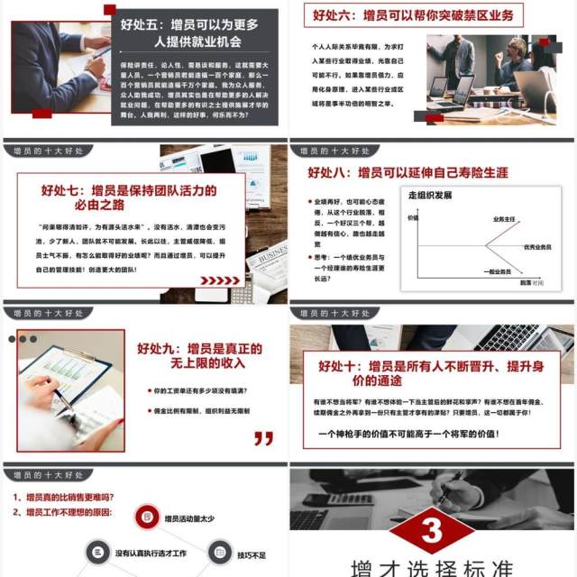 黑红简约商务风高效增员专题PPT模板 黑红简约商务风高效增员专题PPT模板