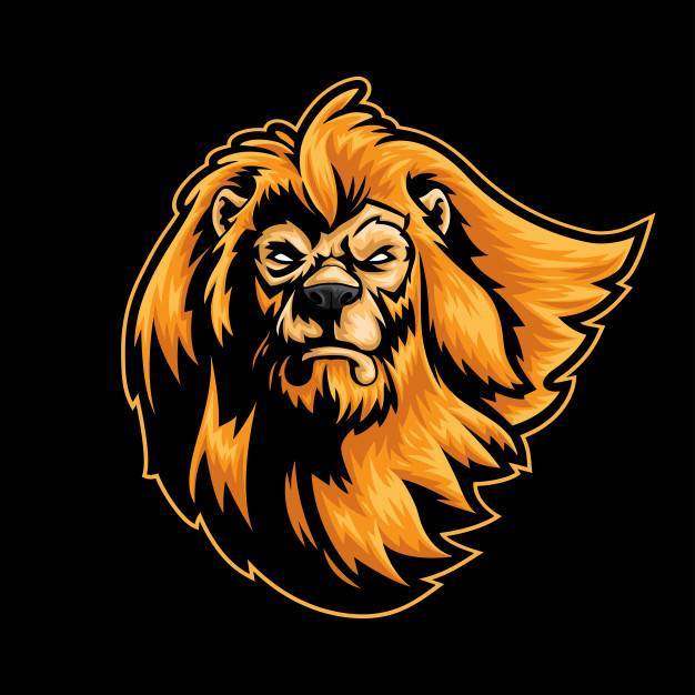 狮子头徽标吉祥物