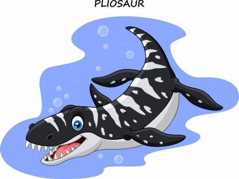 动画片微笑的pliosaur