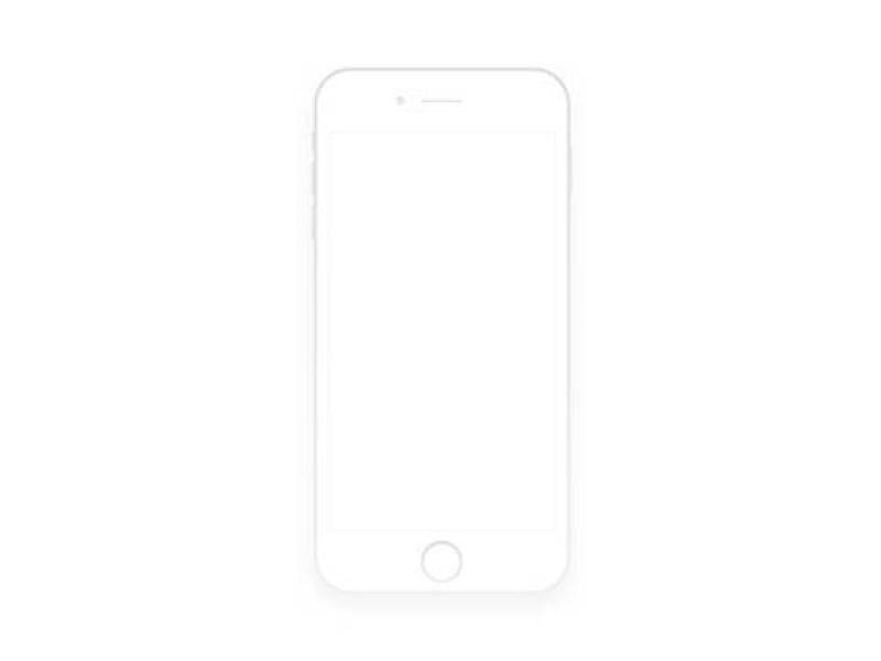 iPhone 6 Simple Wireframe